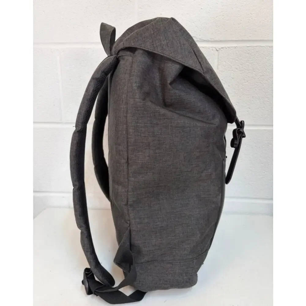 Herschel Rubber Strap Little America Backpack Charcoal Gray *FLAWED* Utility